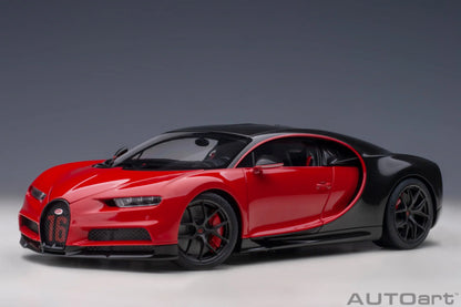 AUTOART New model 1/18 scale BUGATTI CHIRON SPORT 2019 Sports car model Static display Collection gift