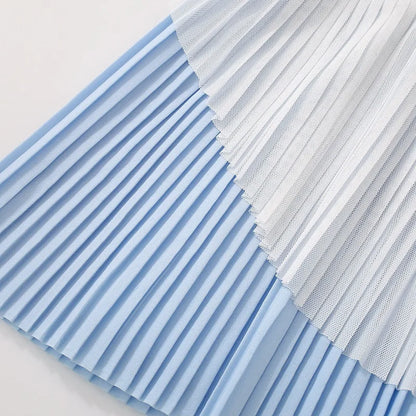 Kids Girls Skirts Quick-Dry Sports Skort Kawaii Pink Blue Badminton and Tennis Sports Pleated Skirt Teenage