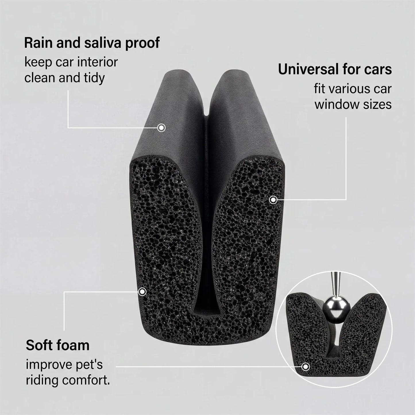 Dog Car Window Chin Rest Pillow Headrest Hanger for Small Medium Dogs Travel Support