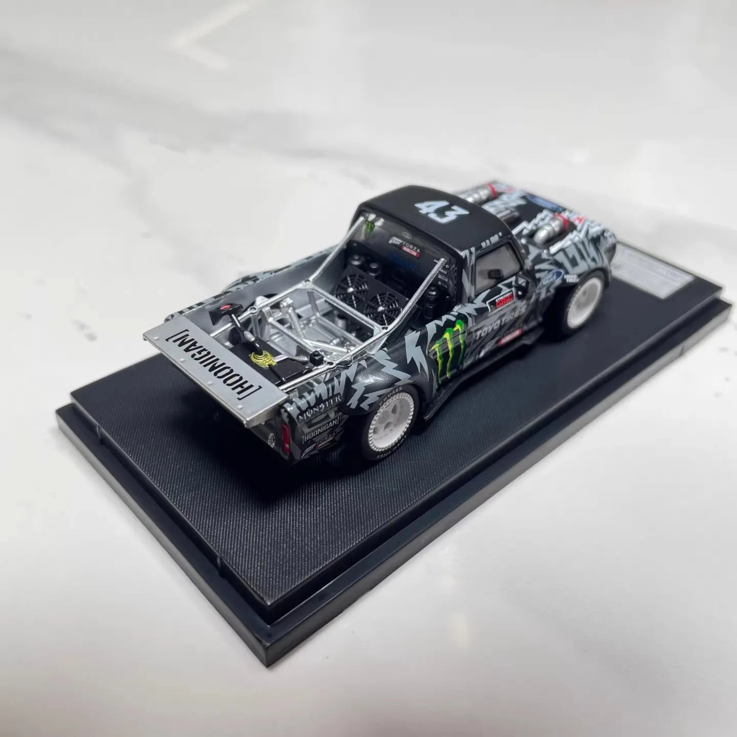 SW 1:64 Mustang Hoonicorn F-150 Monster Energy Tianmen Mountain High Detail Diecast Alloy Car Model Display Collect Perfect Gift
