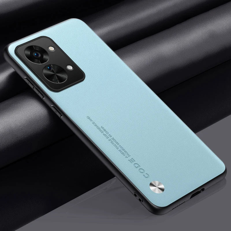 Luxury PU Leather Case For OnePlus Nord 2T Back Cover Matte Silicone Full Protection Phone Case For One Plus Nord 2T 5G Nord2T