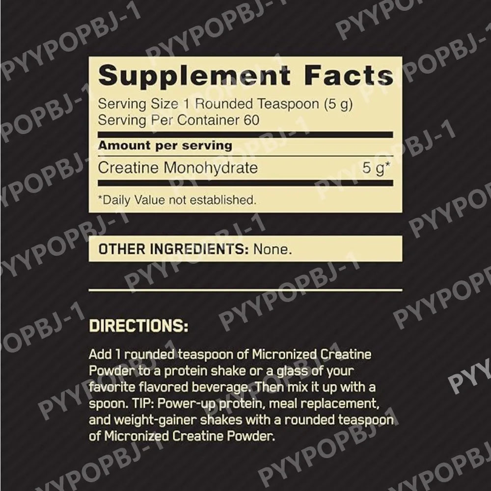 Optimum Nutrition Micronized Creatine Monohydrate Powder Unflavored 60 Servings 300 Grams Packaging May Vary