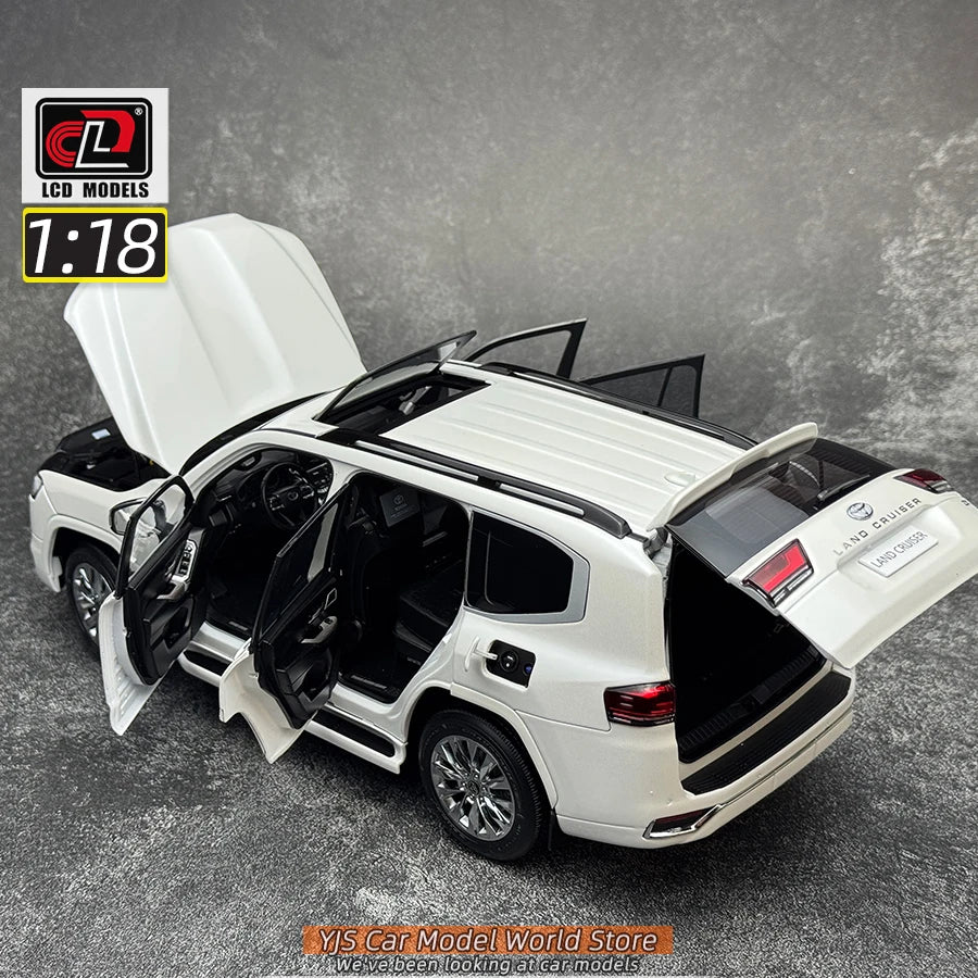LCD Diecast model 1/18 scale Land Cruiser LC300 ZX SUV Metal car model Static display collection holiday gifts
