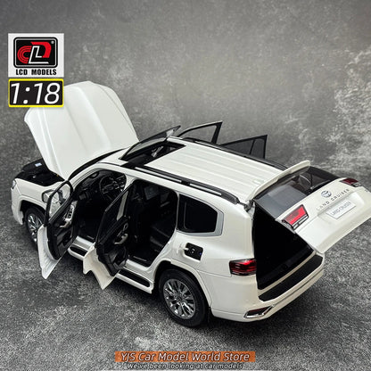 LCD Diecast model 1/18 scale Land Cruiser LC300 ZX SUV Metal car model Static display collection holiday gifts