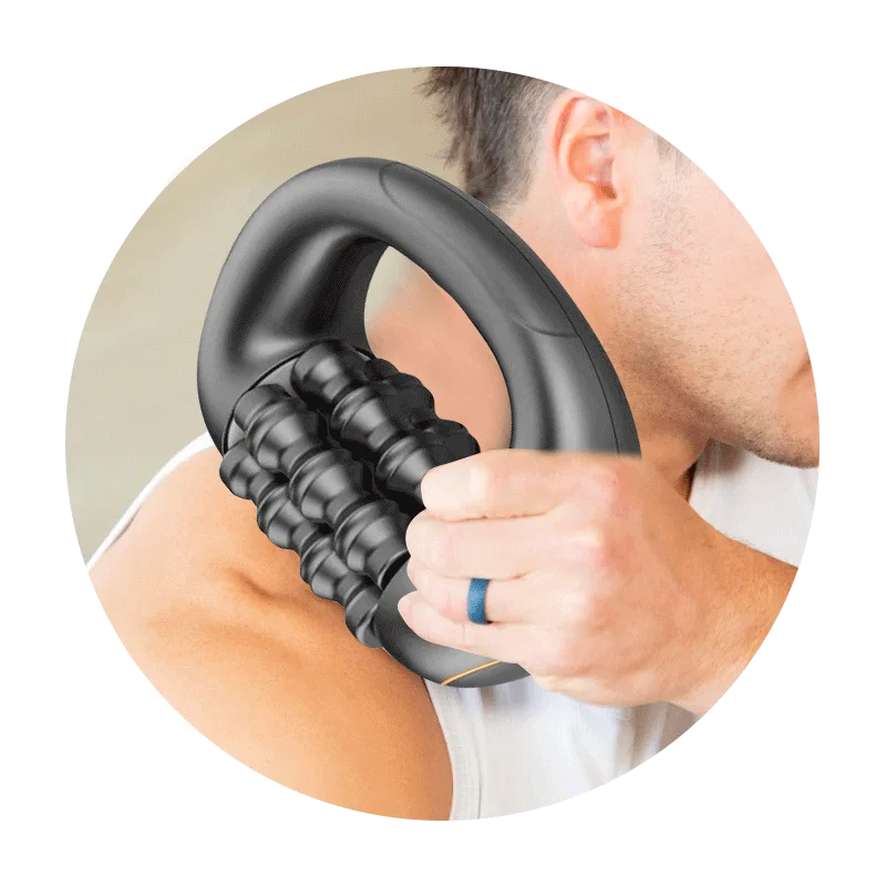 Massage Roller Gun Deep Tissue Percussion Muscle Massager Electric Rechargeable Muscle Repair PainRelief for Neck Shoulder Waist