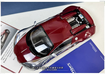 AUTOART 1:18 Bugatti  Veyron Sports car alloy car model plated interphase  Personal collection gift Compan