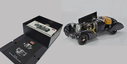 CMC 1:18 SSK The Black Prince 1934 25th Anniversary Simulation Limited Edition All Open Alloy Metal Static Car Model Toy Gift