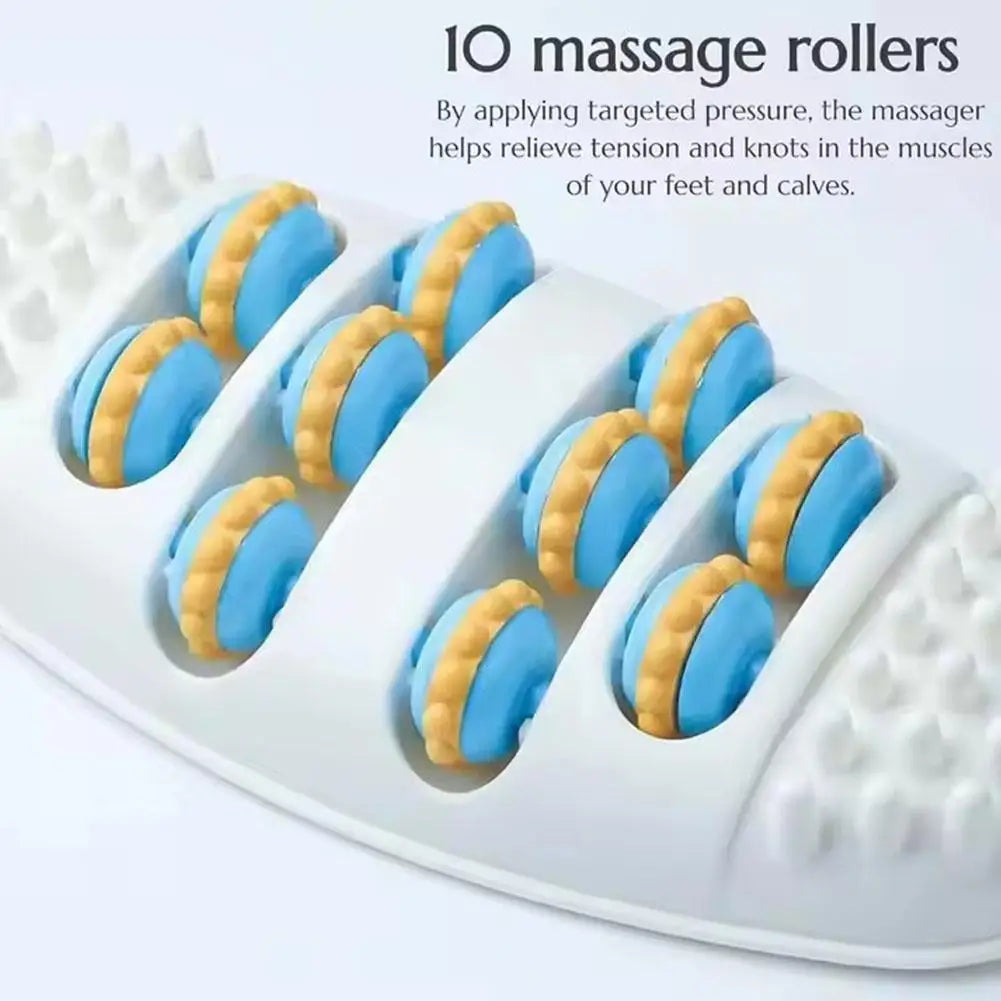Hypoallergenic Foot Massage Mat with Acupressure Kneading Design, Non-Powered Plastic Reflexology Tool for Stress Re