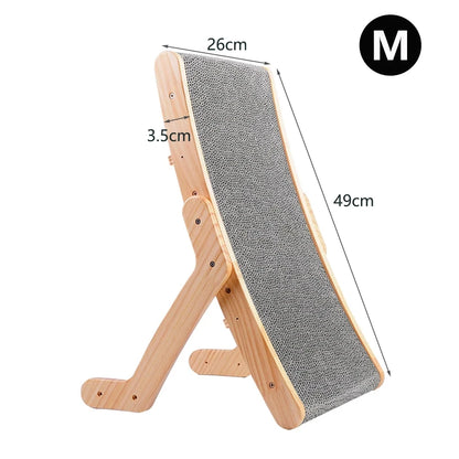 Detachable 3 in 1 wooden frame cat scratching board wear-resistant integrated vertical multi-model cat bed cat claw grinding toy