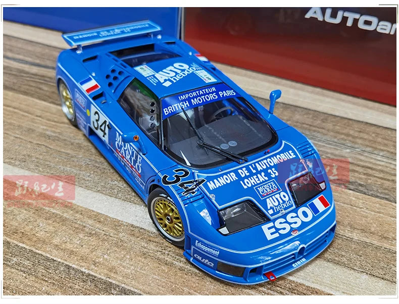 AUTOART Bugatti EB110 24HR Le Mans Racing 1994 #34 1:18 Car model Collection Display gift Static Ornament Collection