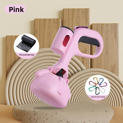 Portable Dog Pooper Scooper, Eco-Friendly Pet Waste Cleaner for Outdoor Walking, Dog Poop Pick-up Tool