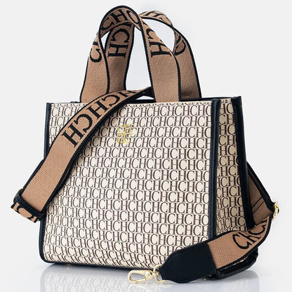 CH Fashion Monogram Print High Quality Metal Logo Casual Light Luxury Brand Designer New Women's Handbag