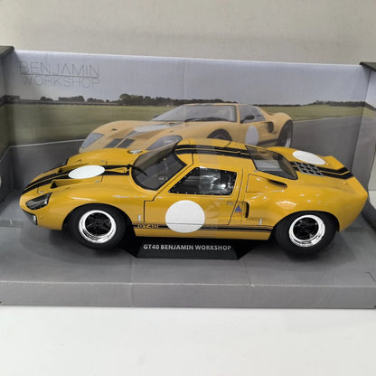 Diecast SOLIDO 1/18 Scale FORD GT40 Racing U1 Alloy Car Model