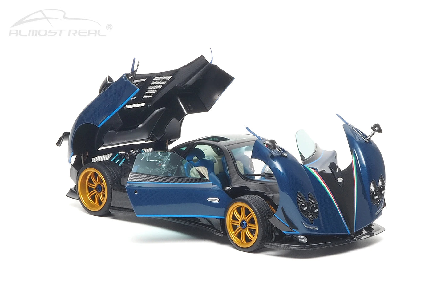 Almost Real diecast model 1:18 Pagani Zonda Tricolore - 2010  car model alloy collection gift to friends and family
