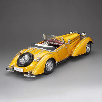 1/18 Scale 1939 Horch Convertible Sports Car Simulation Alloy Car Model Static Display Collectible Toy Gift Souvenir Decoration