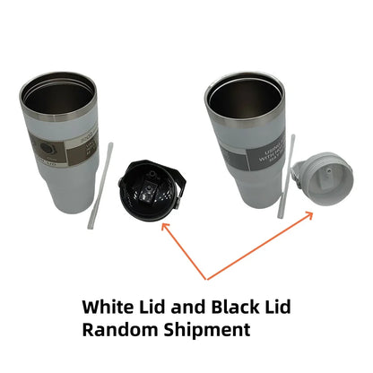 Vacuum Tumbler with Lid Stainless Steel Portable Water Bottle with Dazzling Handle Insulated Tumbler Tote Handle 20/30oZ