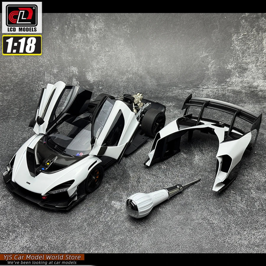 LCD Diecast car model 1:18 McLaren Senna GTR car model metal static display collection