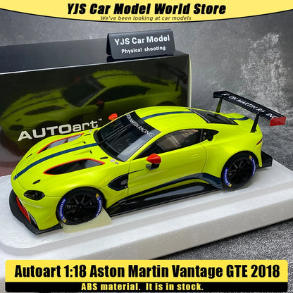 AUTOart 1/18 SCALE Aston Martin Vantage GTE Le Mans Pro 2018 Car model Static collection Furniture for display