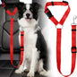 Pet car seat belt, nylon leash, rear seat belt, adjustable dog safety harness collar, pet accessories