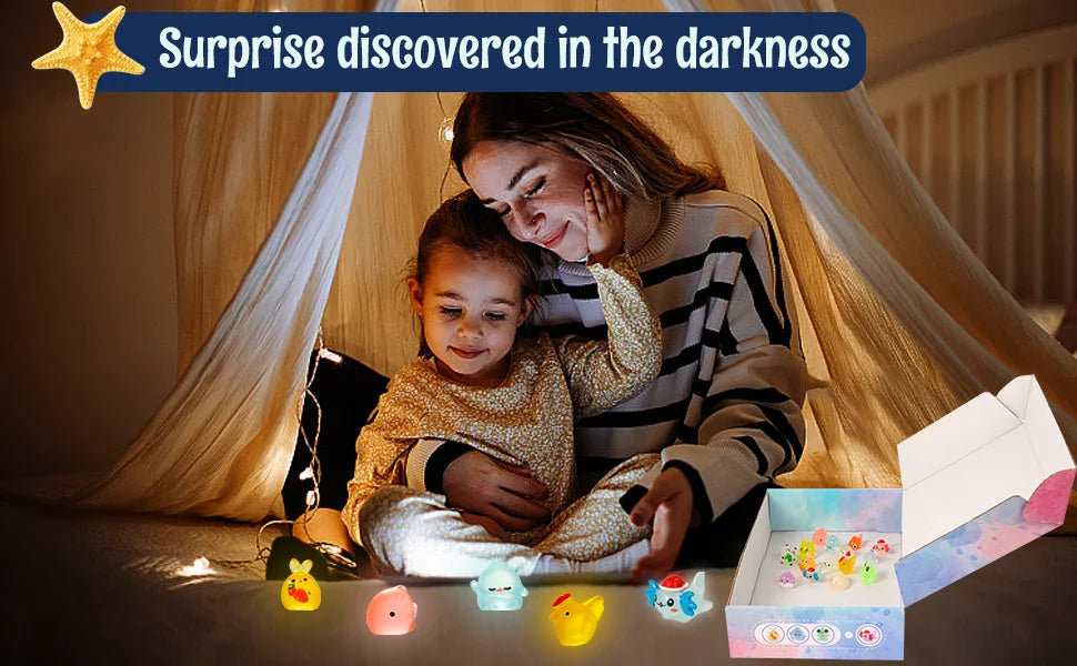 Bath Bombs for Kids with Surprise Inside, 24 Pack Natural Organic Kids Bubble Bath Fizzy for Girls Boys with Bath Toys Inside