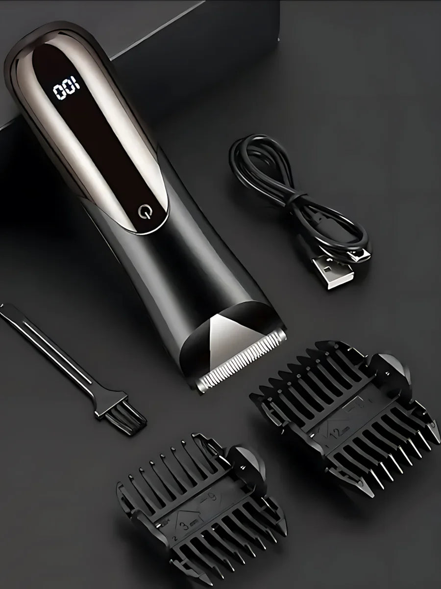 Trimmer Shaver For Man Electric Beard Whisker Sideburns Razor Electric USB Rechargeable Li-ion Battery Display Body Hair Removal