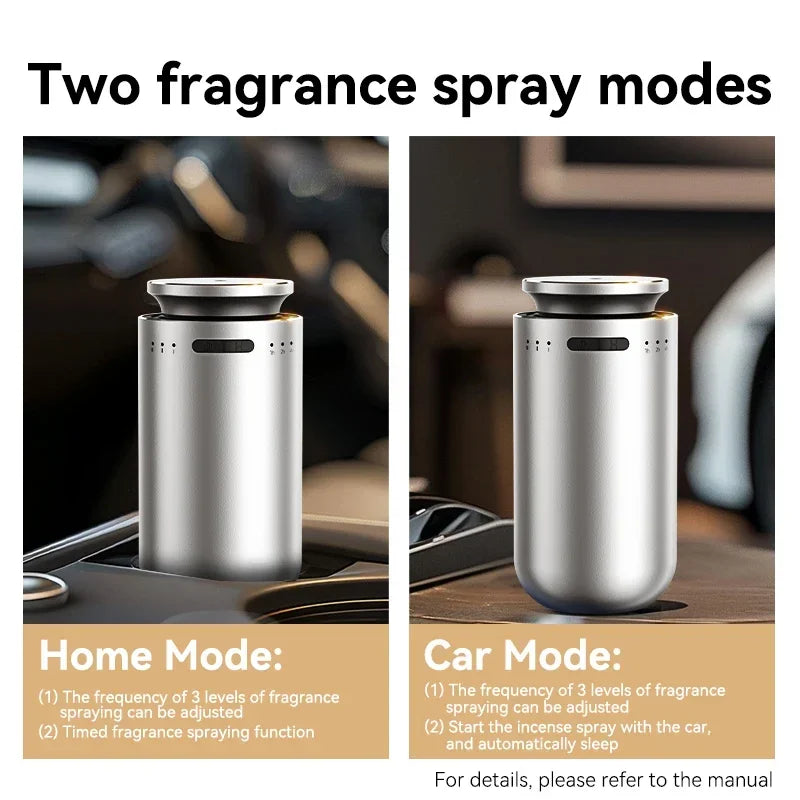 Portable Car Aroma Diffuser Machine for Car Air Freshener Electric Smell for Home Room Wireless Essential Oils Diffuser