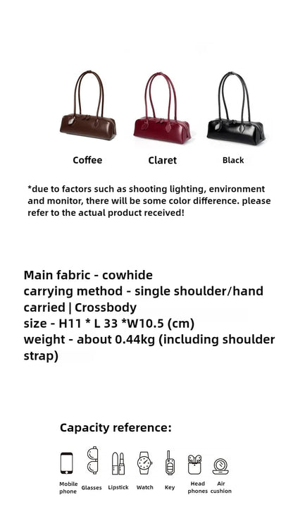 Genuine leather bag woman  luxury bag vintage long shoulder bag Handbags ladies underarm Bag Shopping bag