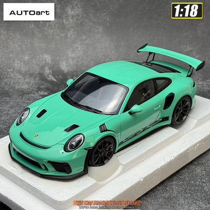 AUTOART 1/18 Scale New Porsche 911 (991.2) GT3 RS Weissach Package Car model Sports car Static collection