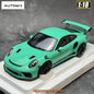 AUTOART 1/18 Scale New Porsche 911 (991.2) GT3 RS Weissach Package Car model Sports car Static collection