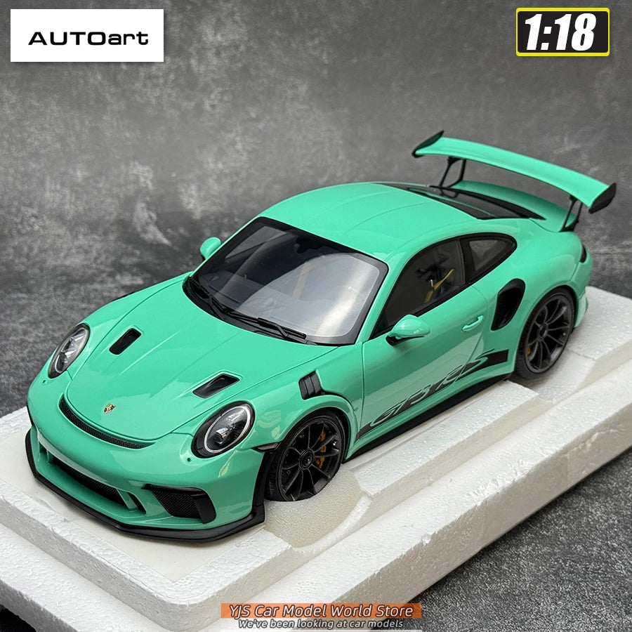 AUTOART 1/18 Scale New Porsche 911 (991.2) GT3 RS Weissach Package Car model Sports car Static collection