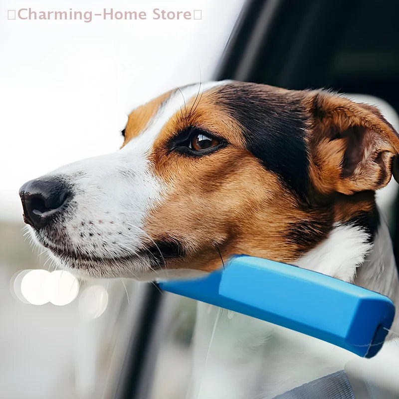 【M】Foam Dog Car Window Cushion, Soft Chin Rest For Comfortable Car Rides, 25cm/9.84in Long,Blue,