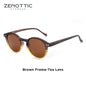 ZENOTTIC (S Size) Retro Circular Polarized Sunglasses 2026 Men Women Vintage Small Round Sun Glasses UV400 Goggles Shades