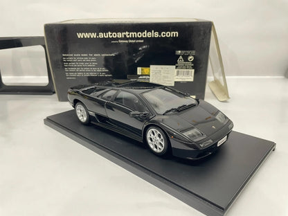 Autoart 1:18 Diablo Black Simulation Limited Edition All Open Alloy Metal Static Car Model Toy Gift