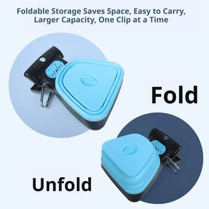 Foldable Pet Shovel Travel Dog Poop Bag Dispenser Poop Scoop Clean Pick Up Excreta Cleaner Animal Excreta Cleaning Tools
