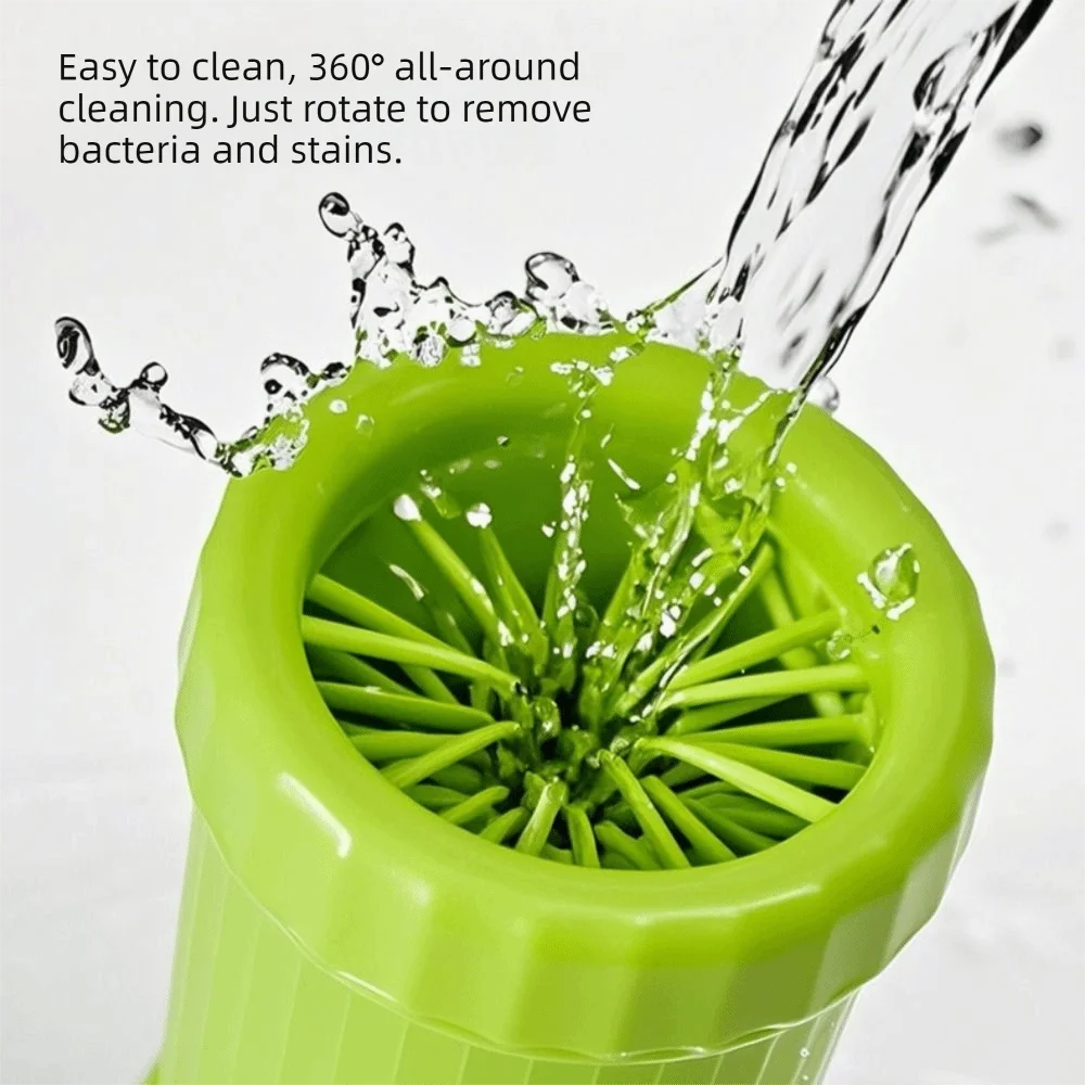 Paw Cleaner Cup USB Rechargeable Dog Foot Washer Portable Detachable Automatic Paw Cleaner Electric Pet Paw Washer Foot Cleaning
