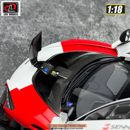 LCD Diecast car model 1:18 McLaren Senna GTR car model metal static display collection