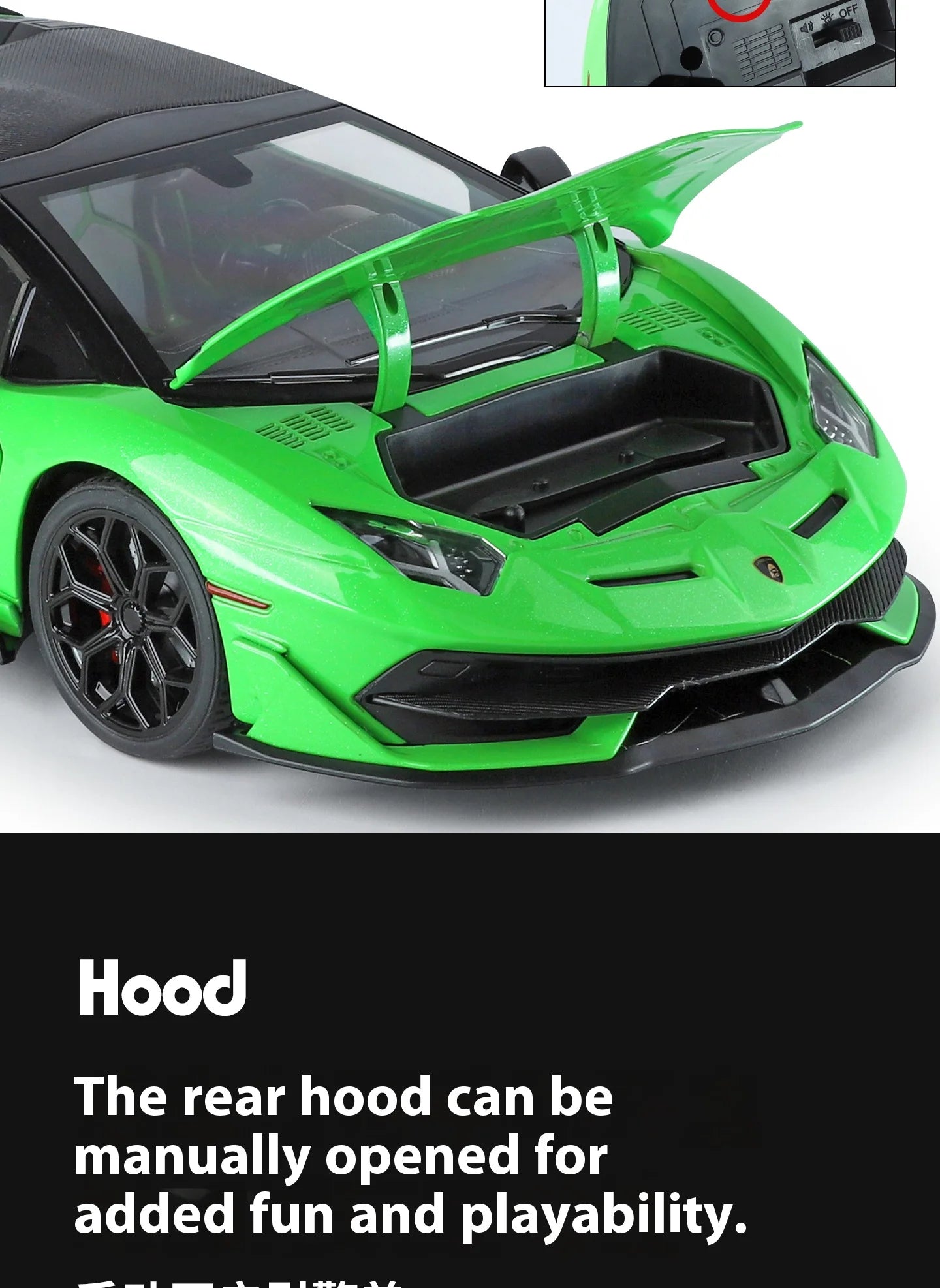 Large 1/18 Aventador SVJ Supercar Model Simulation Interior Details Adult Collection Ornaments