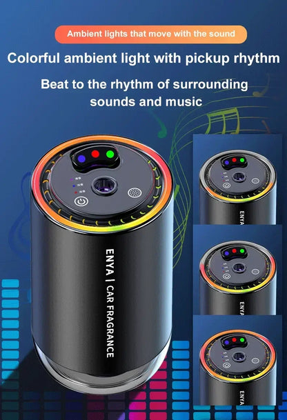 Car Air Freshener 3 Color Essential Oil Fragrance Diffuser Smell Distributor USB Rechargeable Aromatherapy Scent Air Refresher