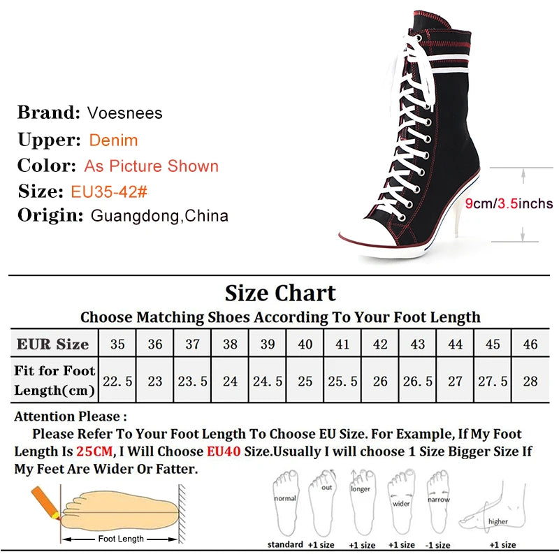 .Women Boots Design Stiletto High Heel Canvas Shoes Fashion Lady Lace up Pointed Ankle Shoes Sexy High-heeled Thin Heel Boot
