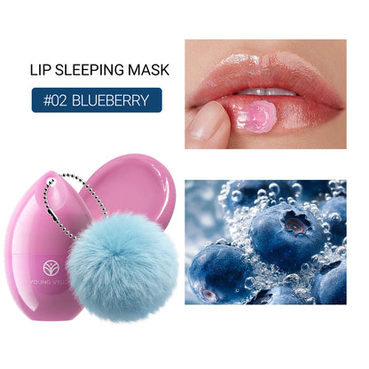 5-Color Lip Mask - Cherry & Strawberry Scented Jelly, Moisturizing Lip Care, Repair & Fade Lip Lines, For Lipitis Relief