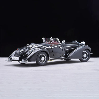 1/18 Scale 1939 Horch Convertible Sports Car Simulation Alloy Car Model Static Display Collectible Toy Gift Souvenir Decoration