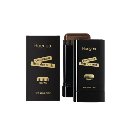 Waterproof Hair Dye Stick Quick Cover Gray White Hair Root Repair Black Brown Natural Hair Coloring Stick Easy Hairline Styling