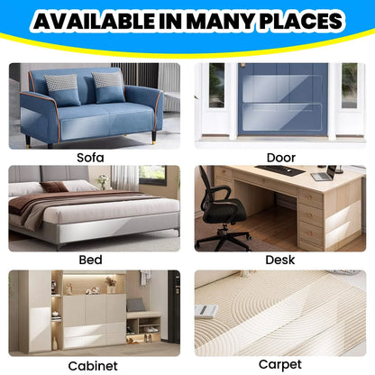 1 Roll Anti Cat Scratch Furniture Protector Tape Self-Adhesive PVC Transparent Tape Couch Guard Pads Stickers for Couch Sofa