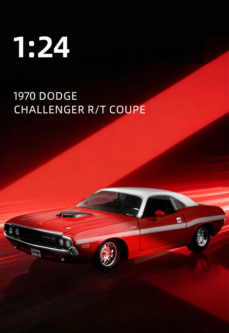 Maisto 1:24 Dodge Challenger R/T Coupe 1970 Alloy Car Diecasts & Toy Vehicles Car Model Miniature Scale Model
