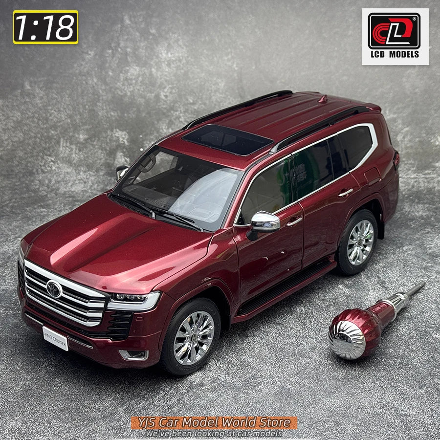 LCD Diecast model 1/18 scale Land Cruiser LC300 ZX SUV Metal car model Static display collection holiday gifts