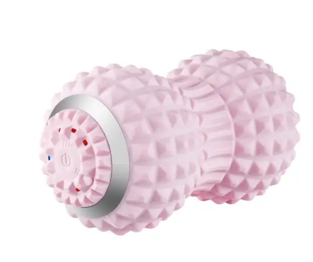 Vibration electric yoga ball three block adjustable intensity massage wheel body massager deep massage ball