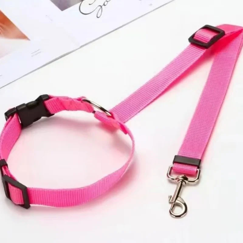 Adjustable Anti-Escape Pet Car Seat Belt Dog Cat Headrest Safety Restraint Rope Portable Travel Safety Leash For pets