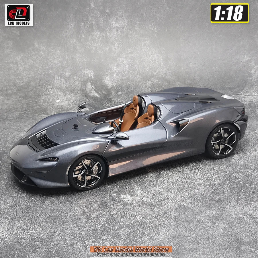 LCD Diecast car model 1:18 McLaren ELVA car model metal static display collection