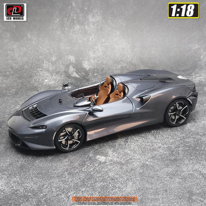 LCD Diecast car model 1:18 McLaren ELVA car model metal static display collection