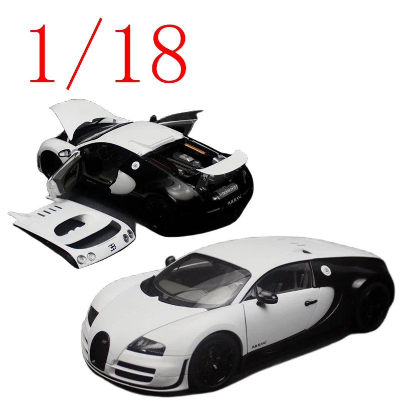 AUTOart Diecast 1/18 Scale Bugatti Alloy Model Cars Bugatti Veyron Sports Car Play Vehicles Toys for Boys Gift Original Box